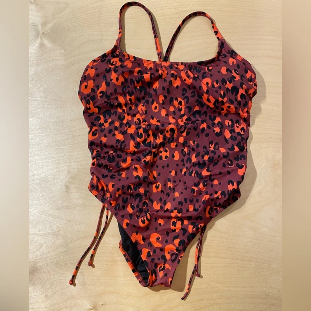 Beach Betty Leopard Print Swimsuit XL (OO)